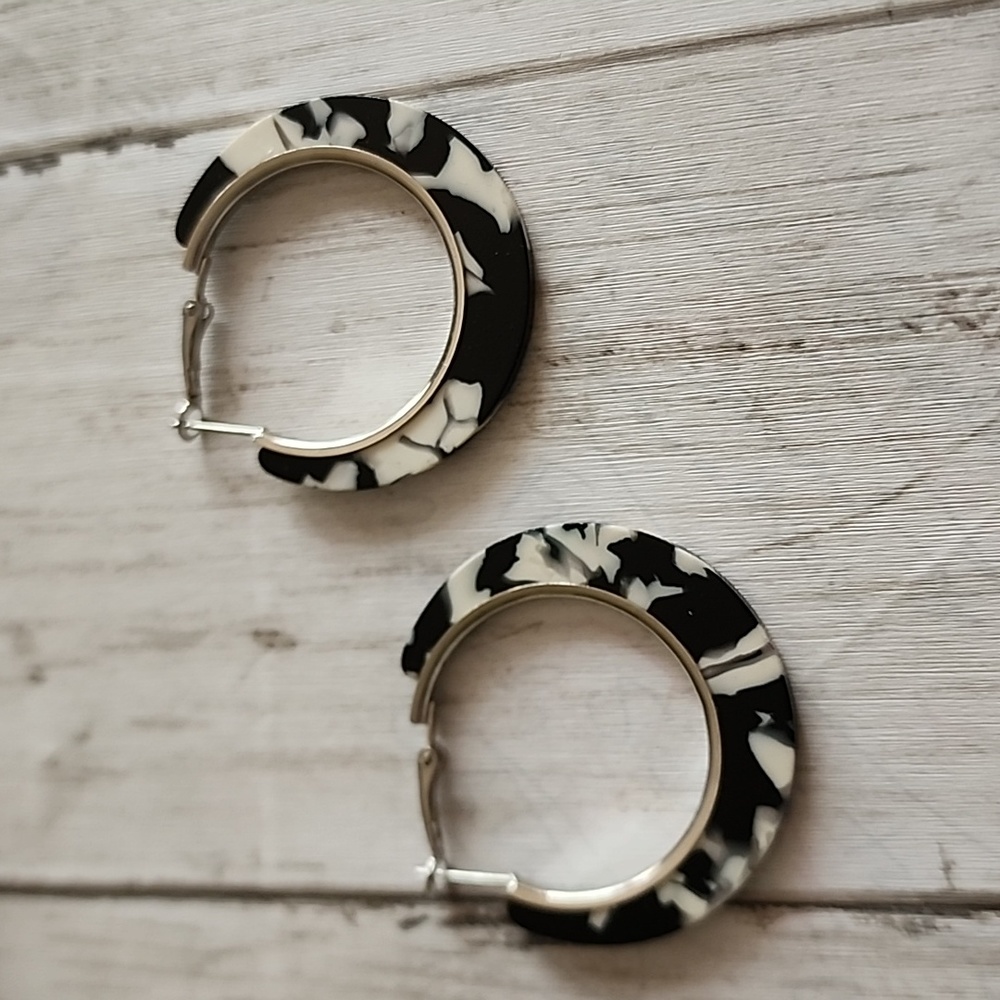 ACRYLIC Marble  Hoops  💕Must Have 💕 EHP